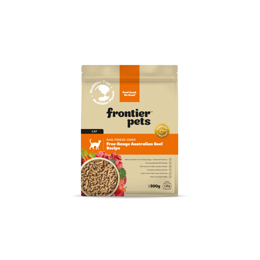 Frontier Pets Adult Cat Free-Range Beef, Size: 300gm