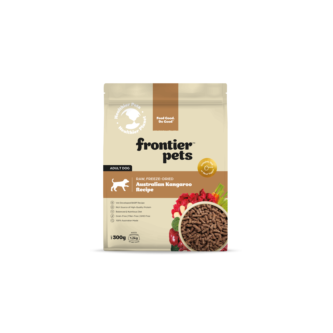 Frontier Pets Wild Australian Kangaroo Freeze Dried Food, Size: 300gm
