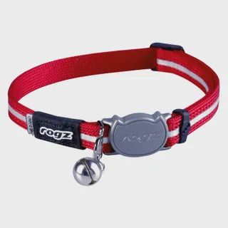 Rogz Cat Collar Alleycat, Colour: Red, Size: Small/11mm