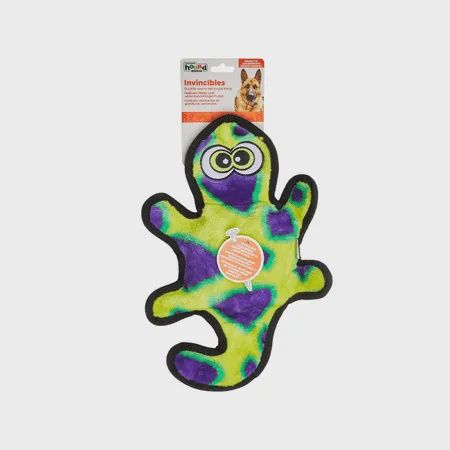 Outward Hound Invincible Gecko Yellow/Green 2 Squeaker