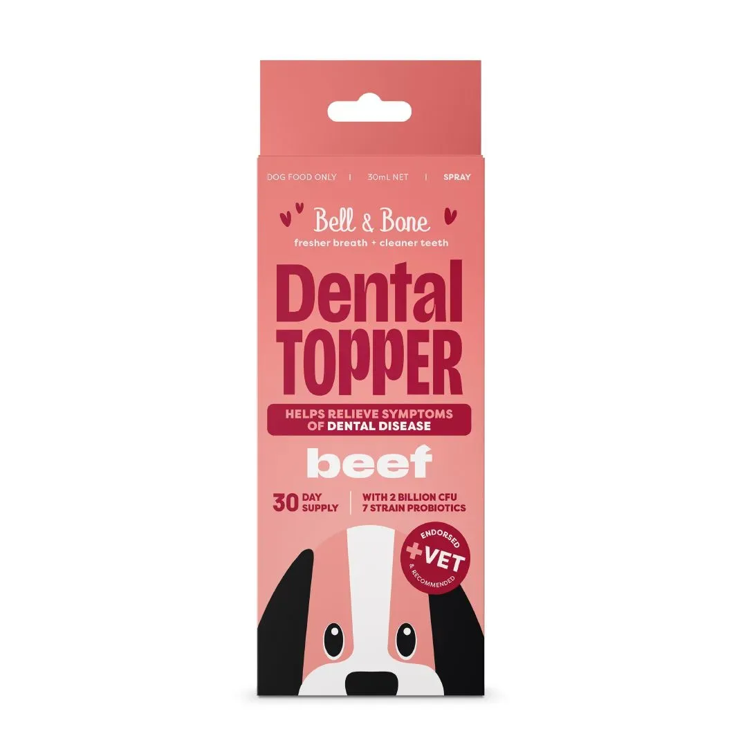 Bell &amp; Bone Dog Dental Topper - 30ml, Flavour: Beef