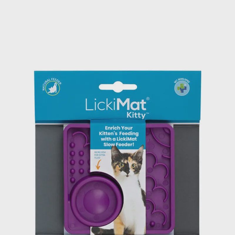 Lickimat Cat Classic Kitty, Colour: Purple