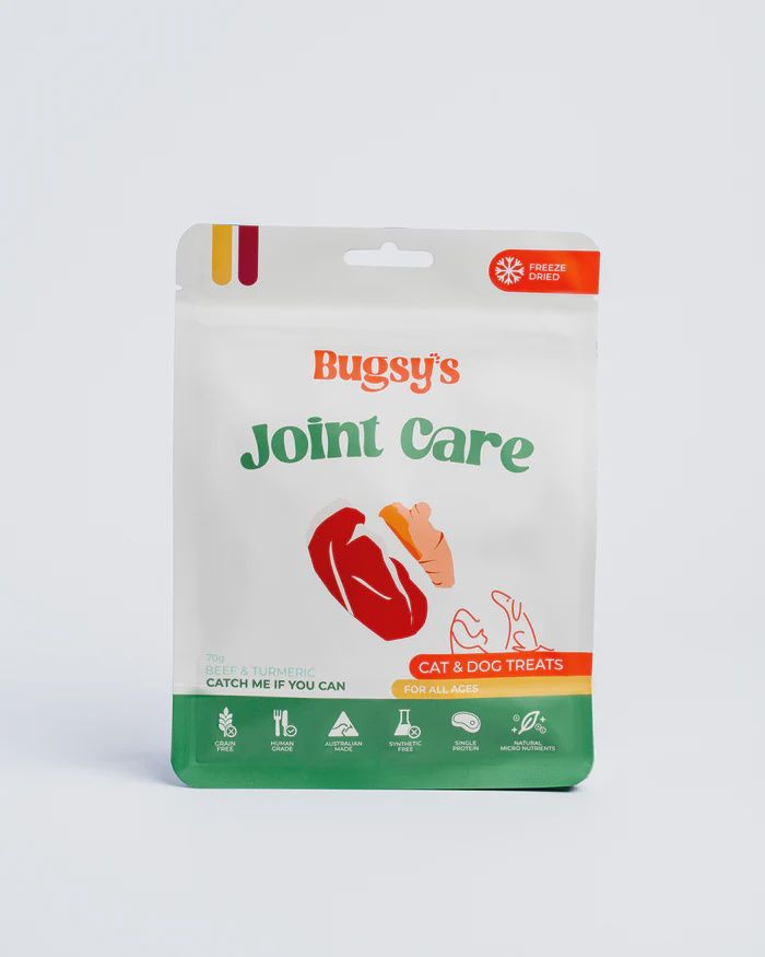 Bugsy's Joint Care Beef &amp; Turmeric Freeze Dried Treat- 70gm