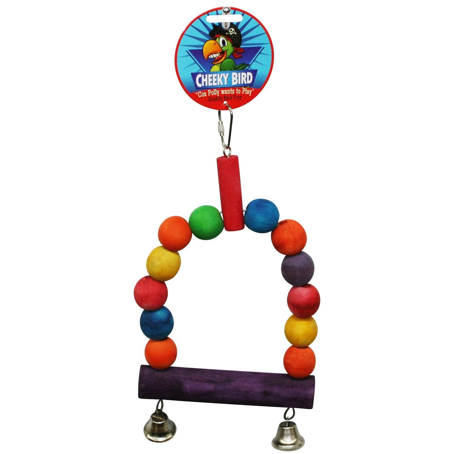 Cheeky Bird  Wooden Ball Swing