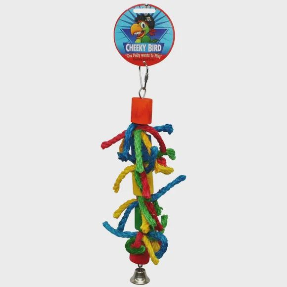 Cheeky Bird  Long Cylinder &amp; Rope with Bell
