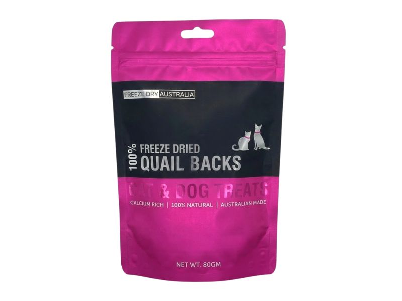 Freeze Dried Quail Backs