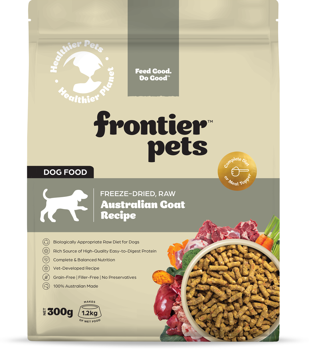 Frontier Pets Adult Dog Free Range Goat Recipe