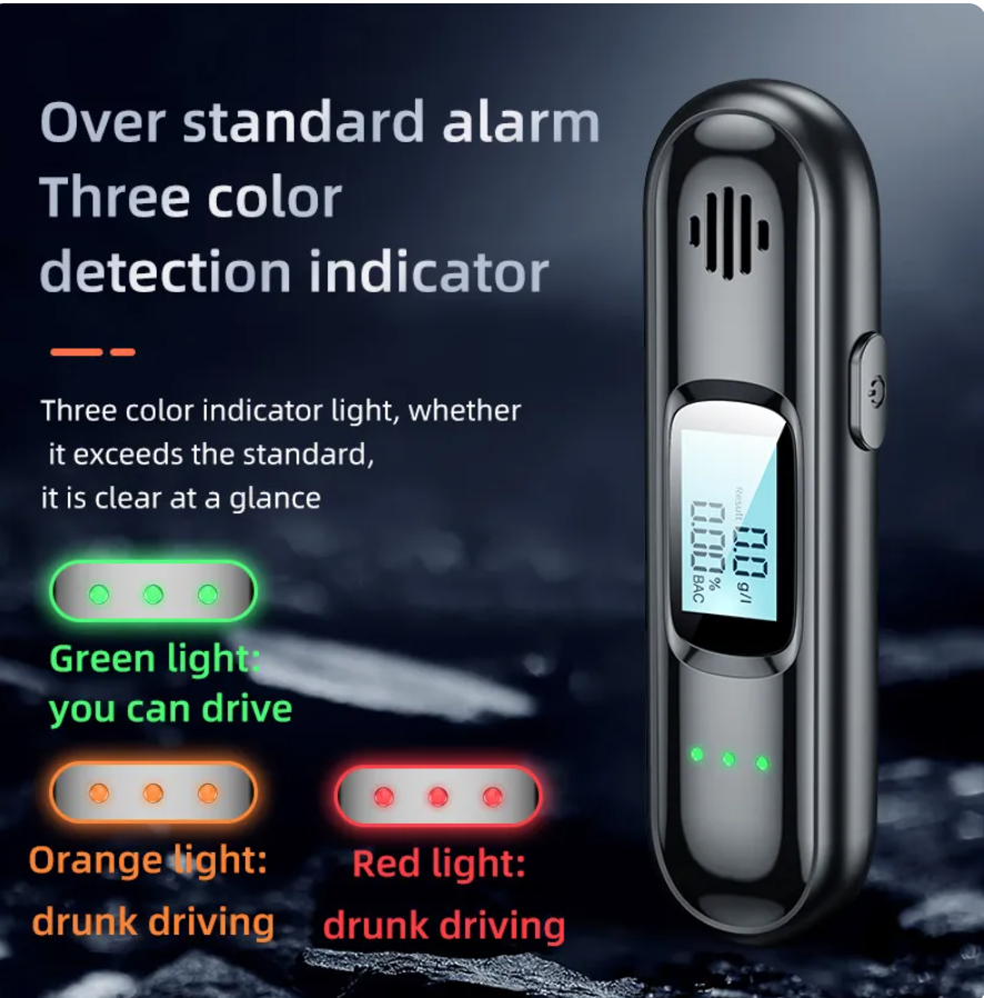 LED Display Touch Less Breathalyzer Breath Alcohol Test