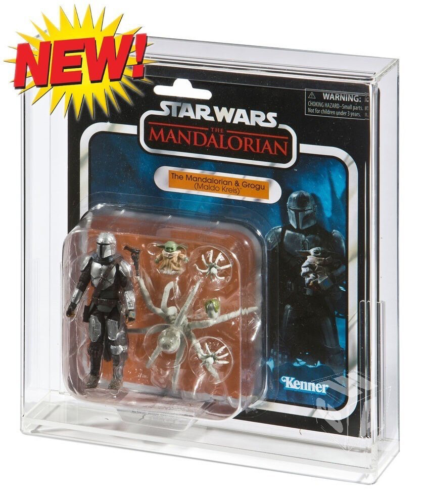 Star Wars The Vintage Collection, The Mandalorian &amp; Grogu (Maldo Kreis) Acrylic Display Case (2022)