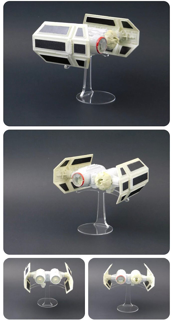 Tie Bomber - Star Wars Vintage Die Cast Ship Stand