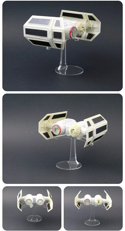 Tie Bomber - Star Wars Vintage Die Cast Ship Stand