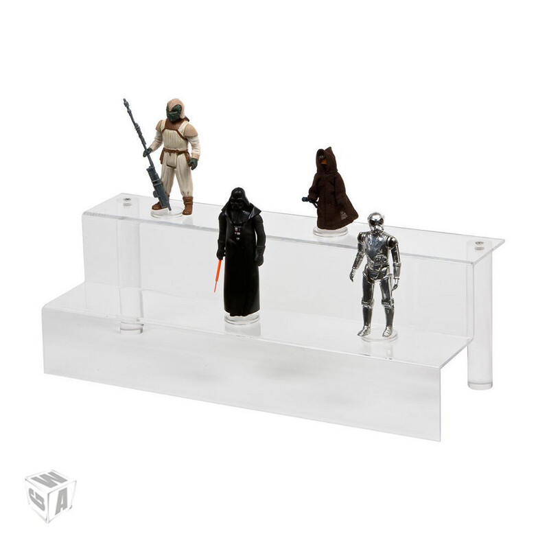 Acrylic Display Steps – Medium 2 Tier - (IKEA DETOLF)