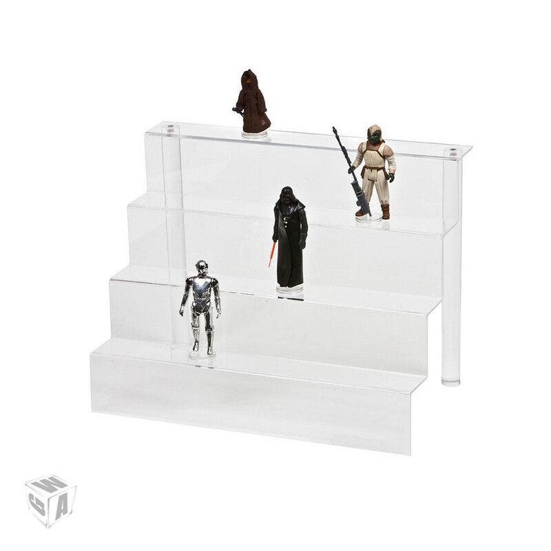 Acrylic Display Steps – Medium 4 Tier - (IKEA DETOLF)