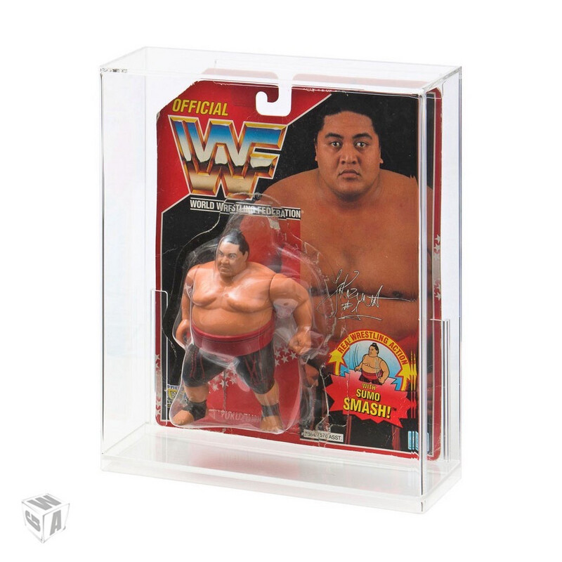 Hasbro WWF Wrestling Carded Figure Acrylic Display Case (Deep Bubble)