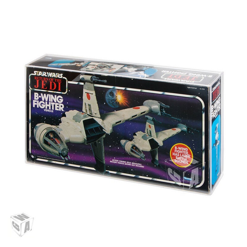 Kenner ROTJ B-Wing Fighter Star Wars Acrylic Display Case