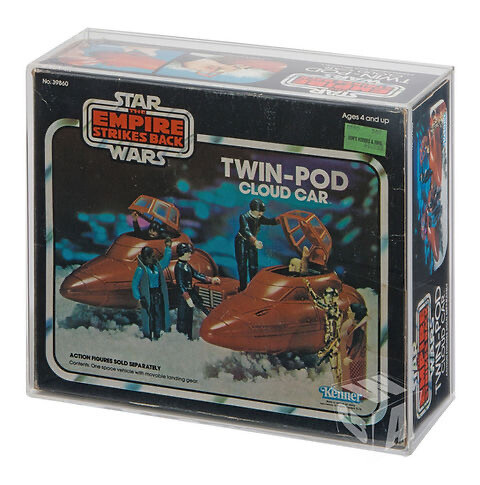 Twin Pod Cloud Car Acrylic Display Case - Vintage Star Wars