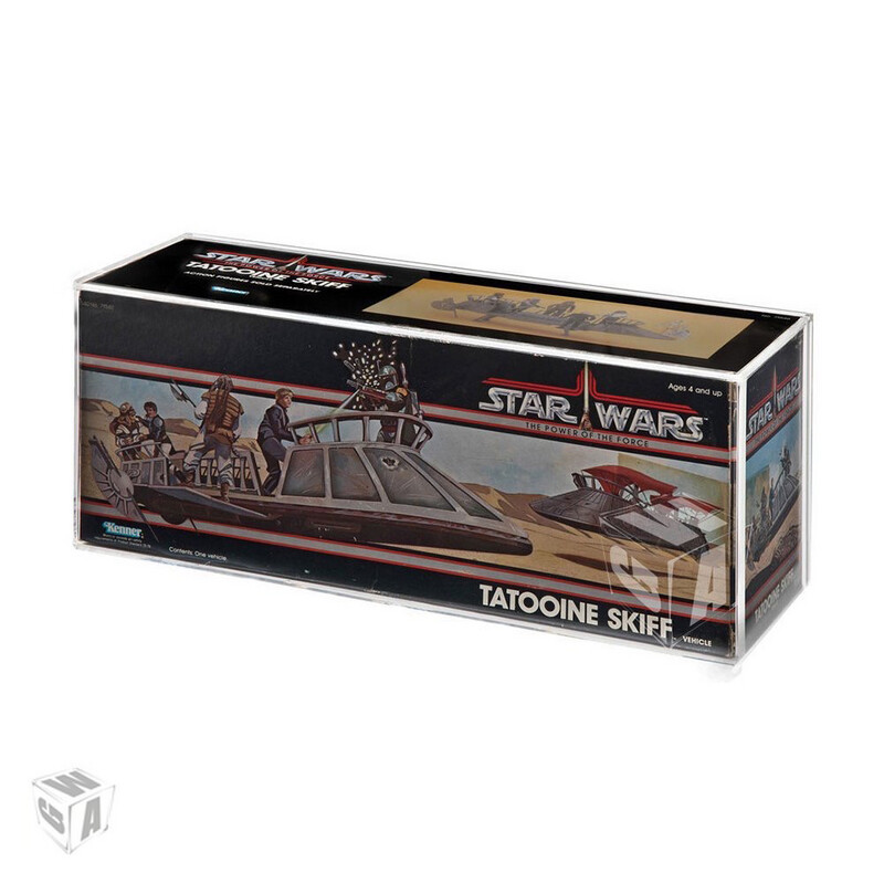 POTF Tatooine Skiff MIB Star Wars Acrylic Display Case