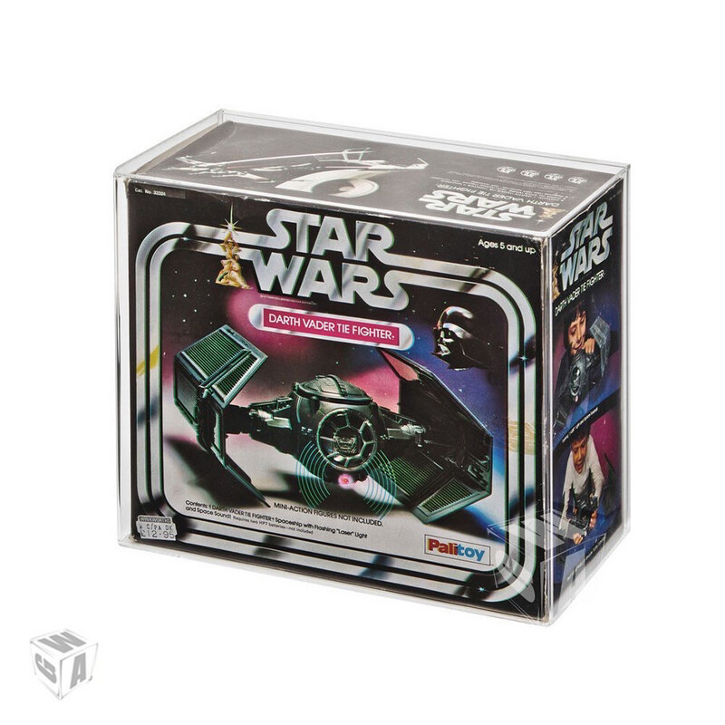 Star Wars Vintage Darth Vader Tie Fighter Acrylic Display Case