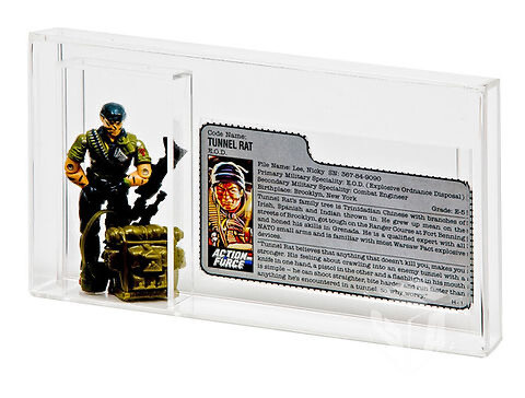 GI-Joe Loose Figure &amp; File Card Acrylic Display Case