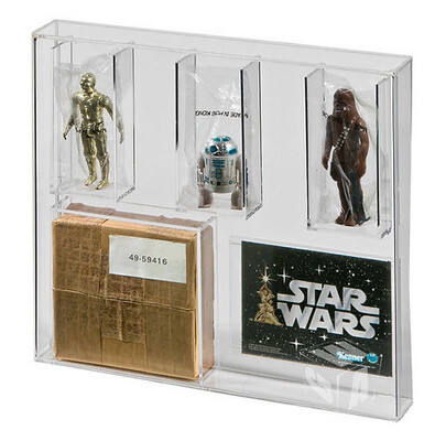 Star Wars and ROTJ (SEARS) 3 Pack Mailer Acrylic Display Case
