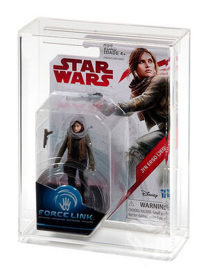 Star Wars Hasbro Force Link Carded Action Figure Acrylic Display Case