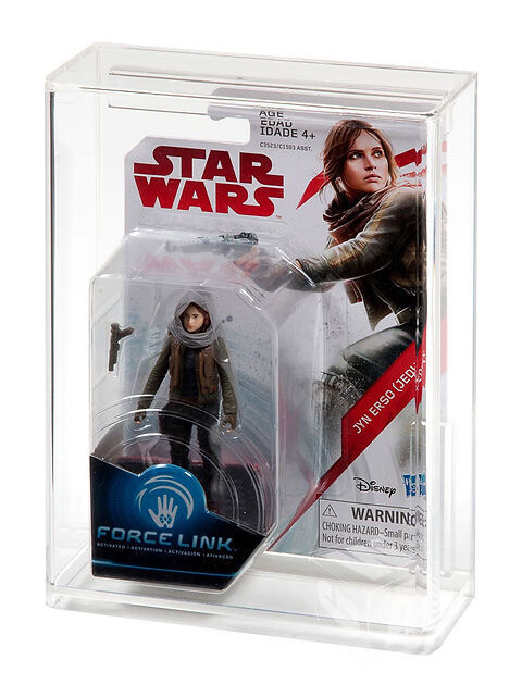 Star Wars Hasbro Force Link Carded Action Figure Acrylic Display Case