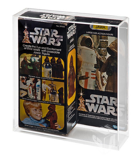 Vintage Star Wars Jawa LSAF / 12&quot; MIB Large Action Figure Display Case