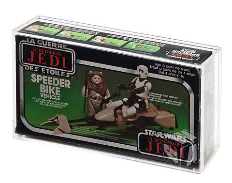 ROTJ Speeder Bike MIB (EURO/PALITOY) Star Wars Acrylic Display Case