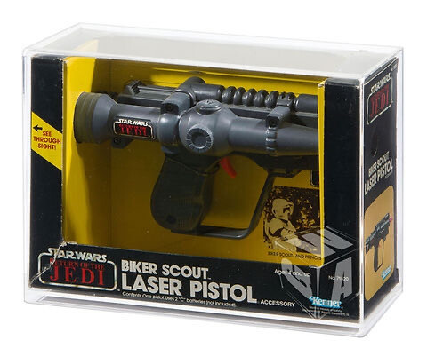 ROTJ Kenner Biker Scout Pistol Star Wars Acrylic Display Case