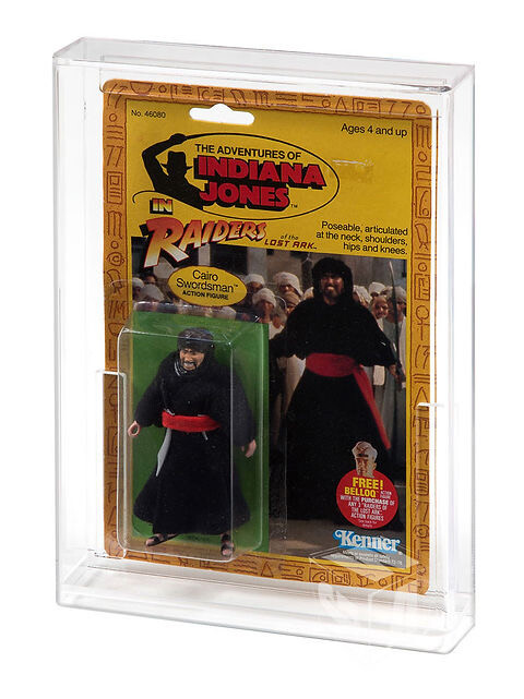 Indiana Jones ROTLA Carded Figure Acrylic Display Case - Standard Bubble Depth ( 30 mm )