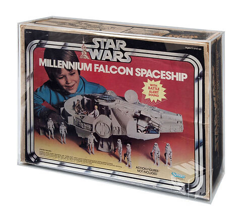 KENNER Star Wars ESB ROTJ Millennium Falcon Acrylic Display Case