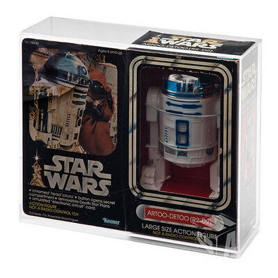 Star Wars Vintage R2-D2 12&quot; MIB Large Size Action Figure (LSAF) Acrylic Display Case