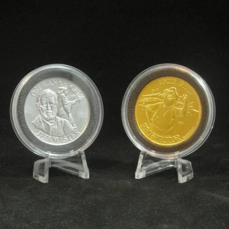 5 X Power of the Force Coin Display Case &amp; Easel