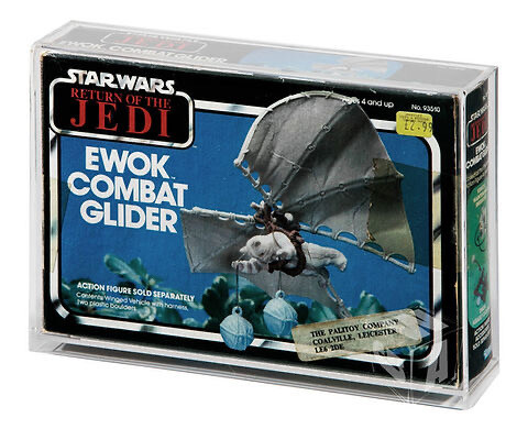 Star Wars ROTJ Ewok Combat Glider MIB Acrylic Display Case