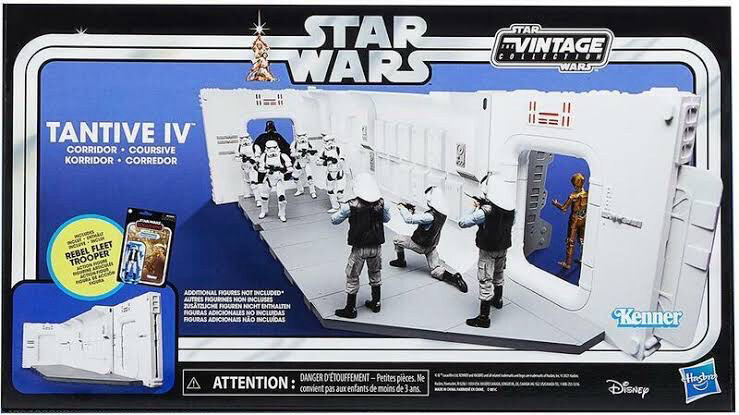 Star Wars - The Vintage Collection Tantive IV Hallway Playset + MOC Rebel Fleet Trooper