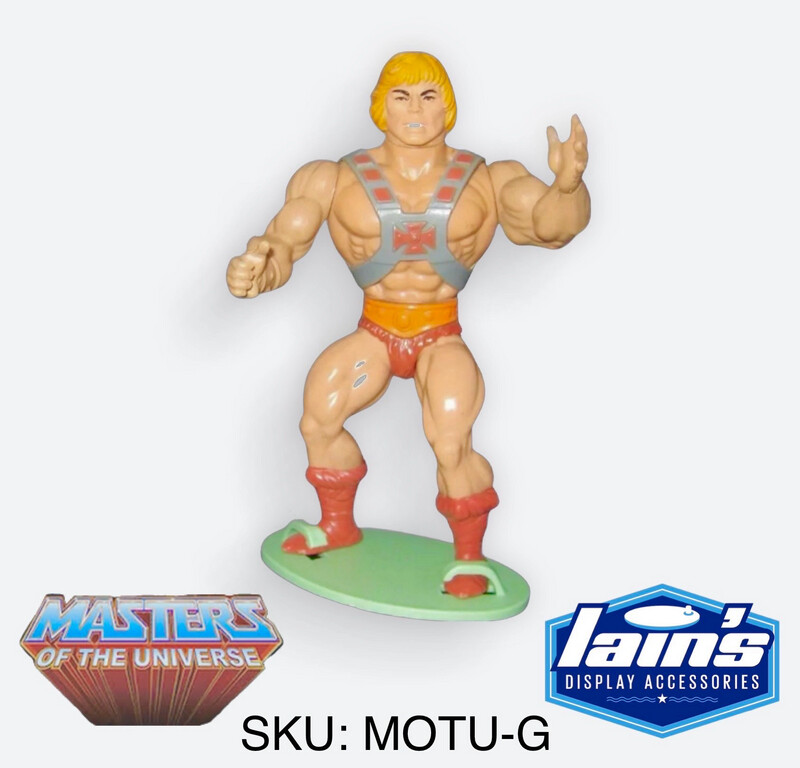 Masters Of the Universe Action Figure Stands (5 Pack) - Green