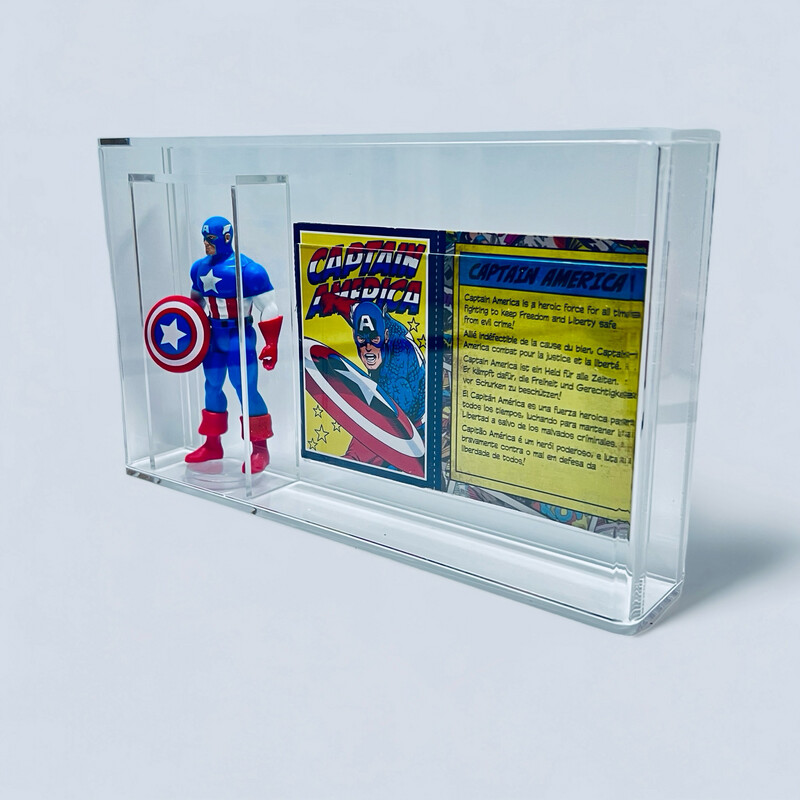 Marvel Retro (3.75”) Loose Figure &amp; File Card Acrylic Display Case