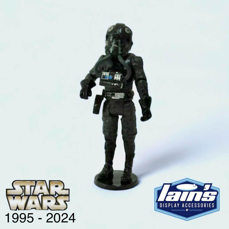 Modern Star Wars Action Figure Stands (1995 - Now, 3.75” Scale ) - BLACK - (20 Pack)