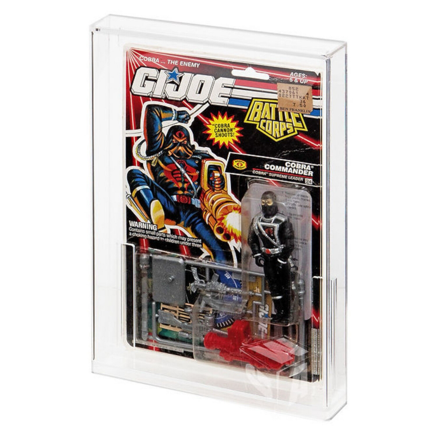 GI-Joe MOC / Carded Action Figure Display Case - ( USA Tall Card )