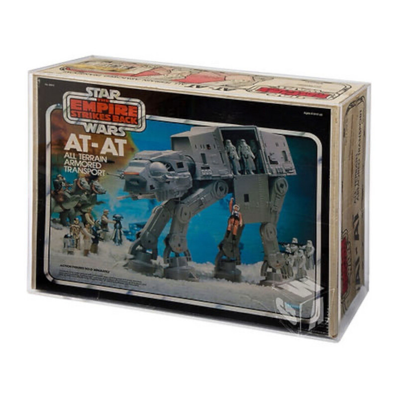 Vintage Star Wars AT-AT Acrylic Display Case (KENNER ESB - 1st Issue No Offer Box)