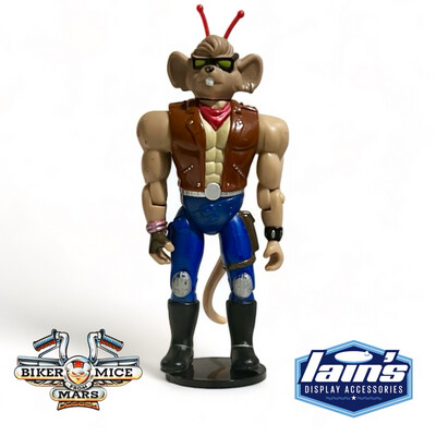 Biker Mice From Mars Action Figure Stands - 1.5” BLACK (20 Pack)