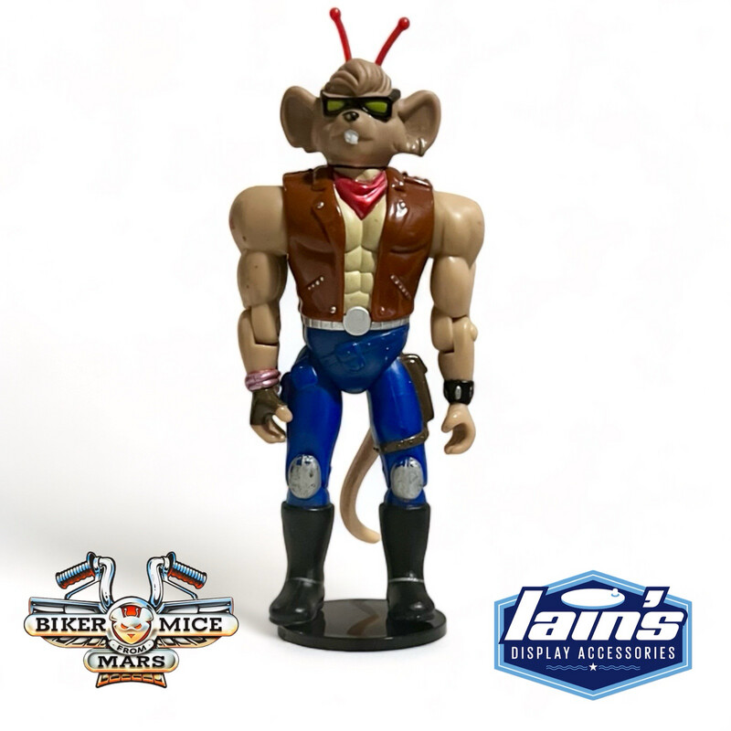 Biker Mice From Mars Action Figure Stands - 1.5” BLACK (20 Pack)