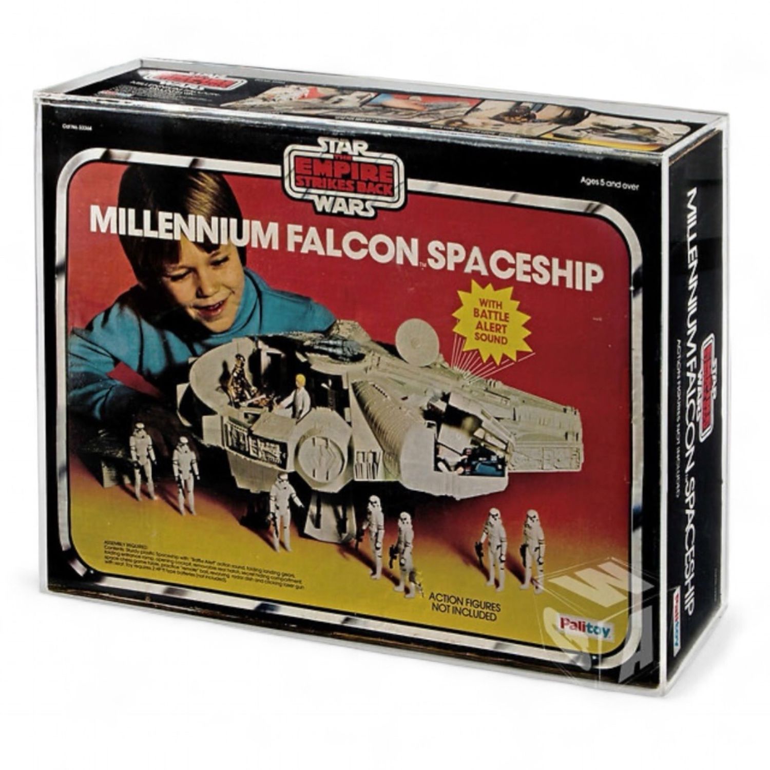Palitoy ESB, ROTJ &amp; Bi-Logo Millennium Falcon Acrylic Display Case