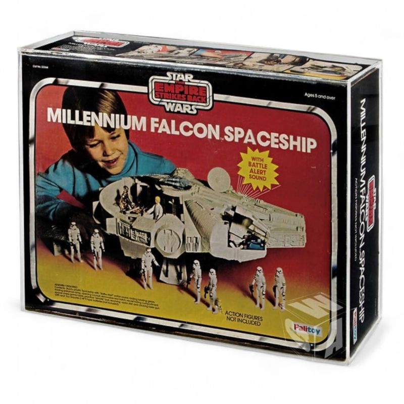 Palitoy ESB, ROTJ &amp; Bi-Logo Millennium Falcon Acrylic Display Case