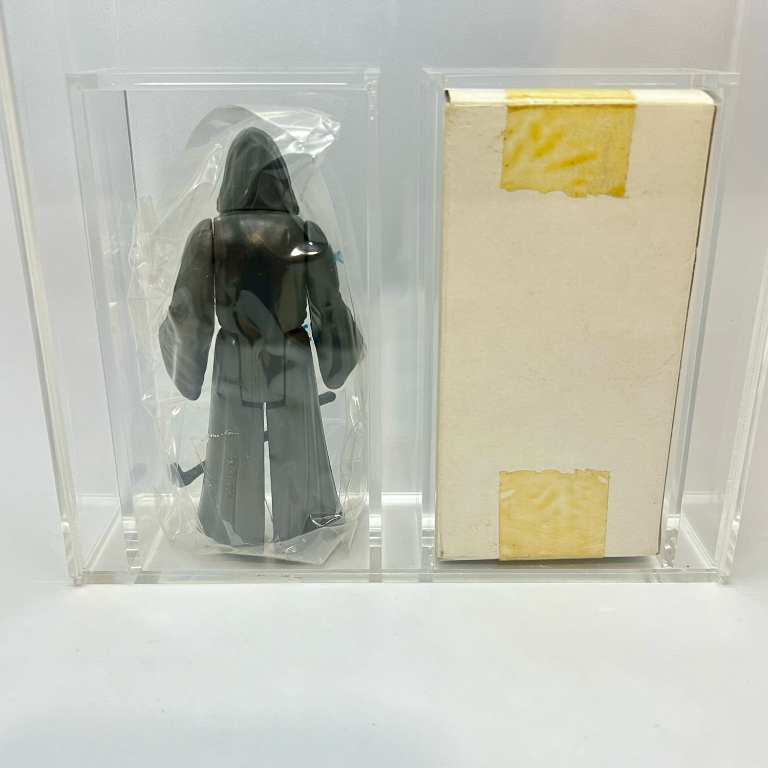 Vintage Star Wars The Emperor Mail Away Baggie, Box &amp; Catalog With New AMC-007 Acrylic Display Case