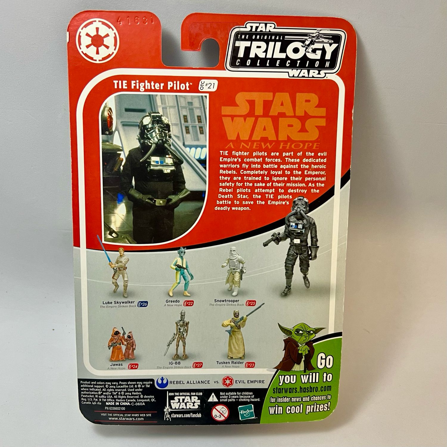 Tie Fighter Pilot Star Wars Original Trilogy Collection - OTC #21
