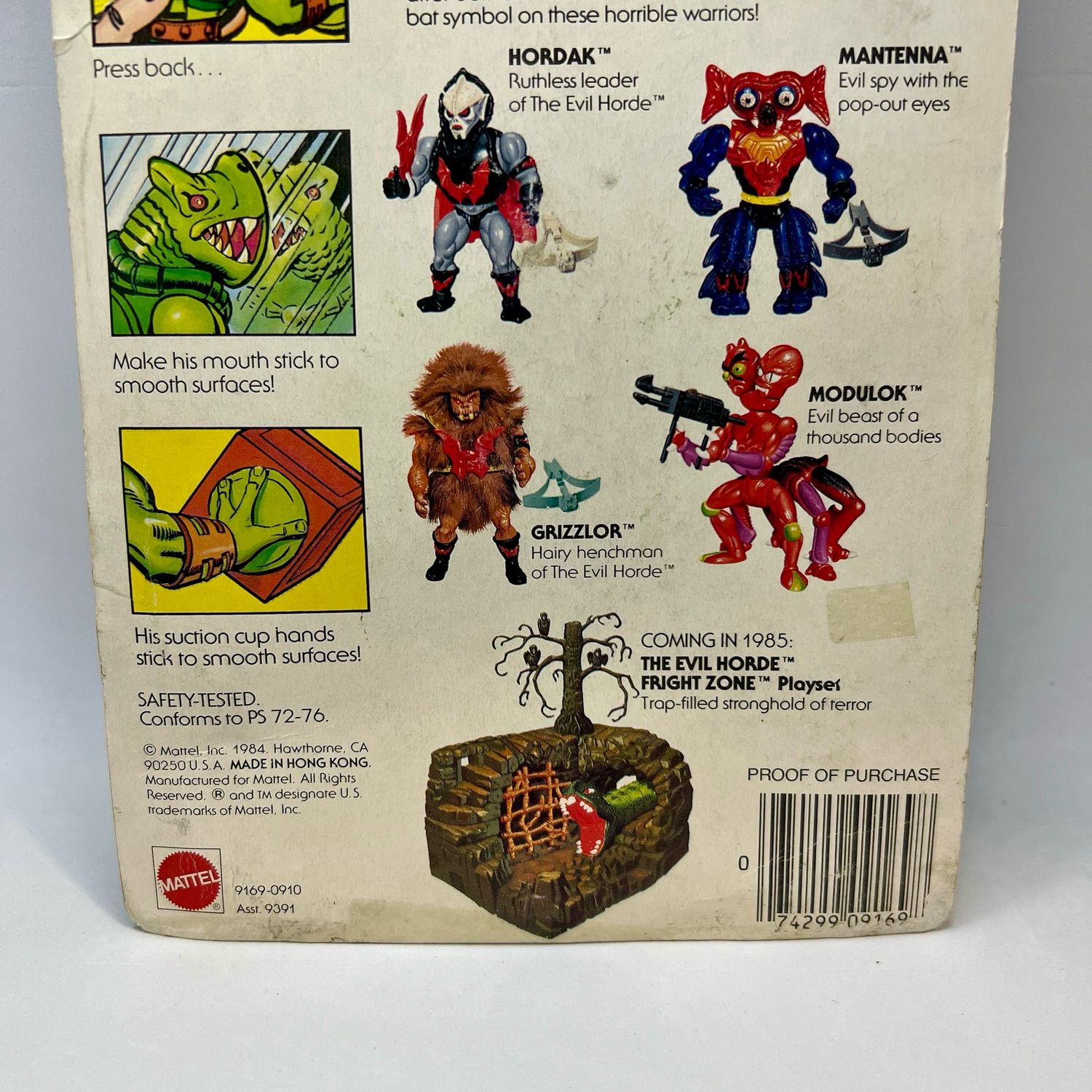 Vintage Masters Of The Universe Leech MOC With Acrylic Display Case