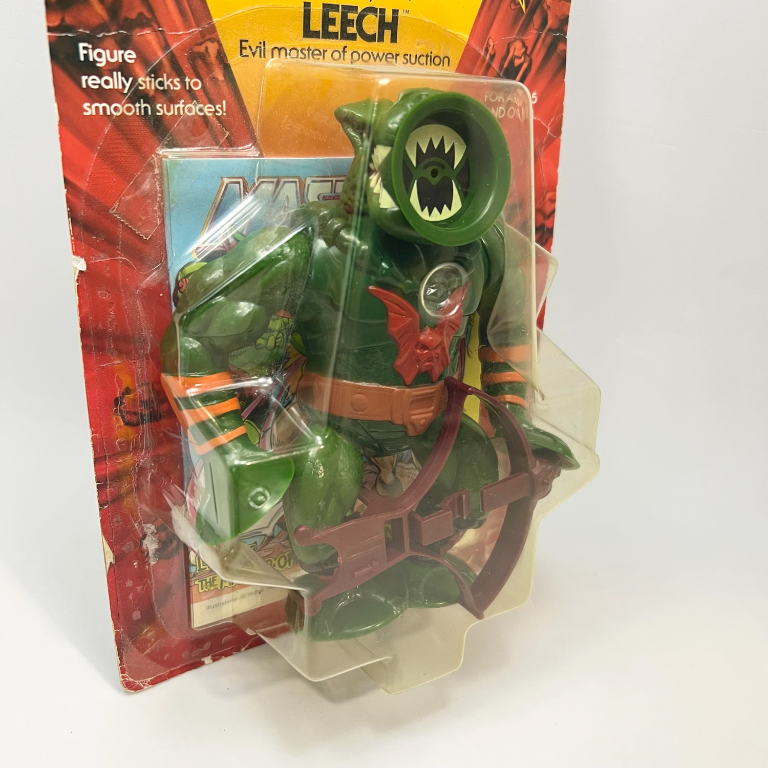 Vintage Masters Of The Universe Leech MOC With Acrylic Display Case