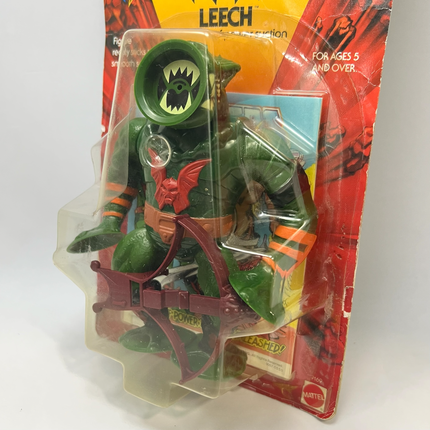 Vintage Masters Of The Universe Leech MOC With Acrylic Display Case