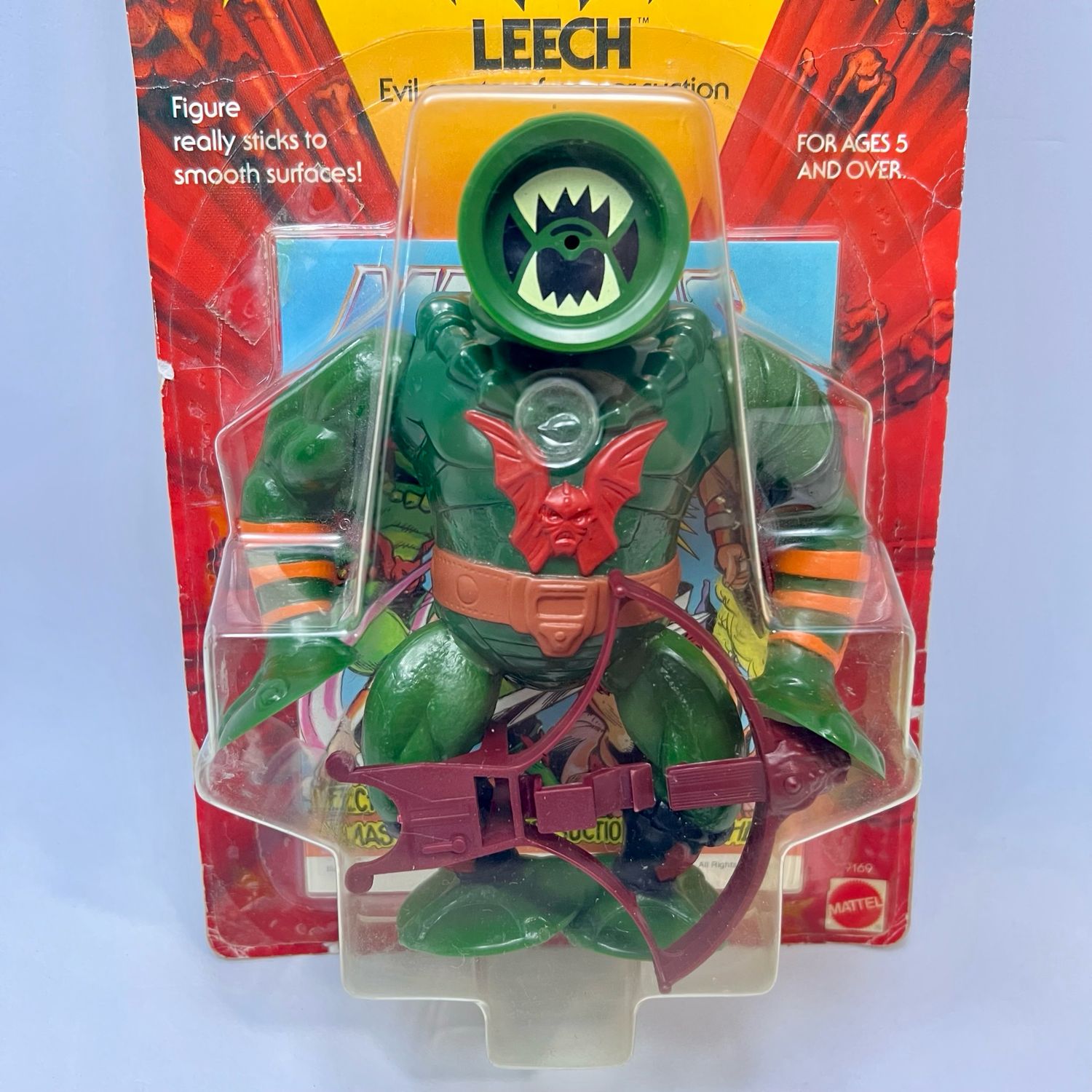 Vintage Masters Of The Universe Leech MOC With Acrylic Display Case